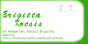 brigitta kocsis business card